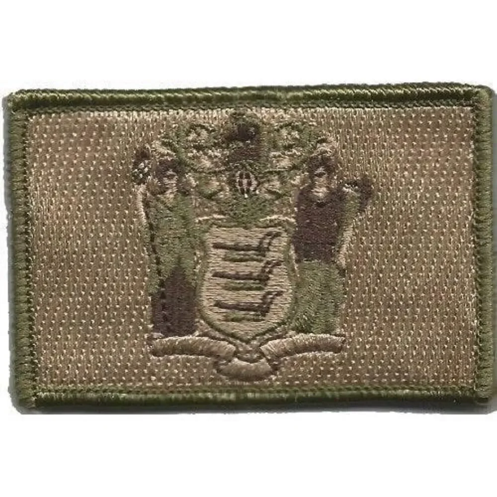 BuckUp Tactical Morale Patch Hook New Jersey Trenton State Patches 3x2